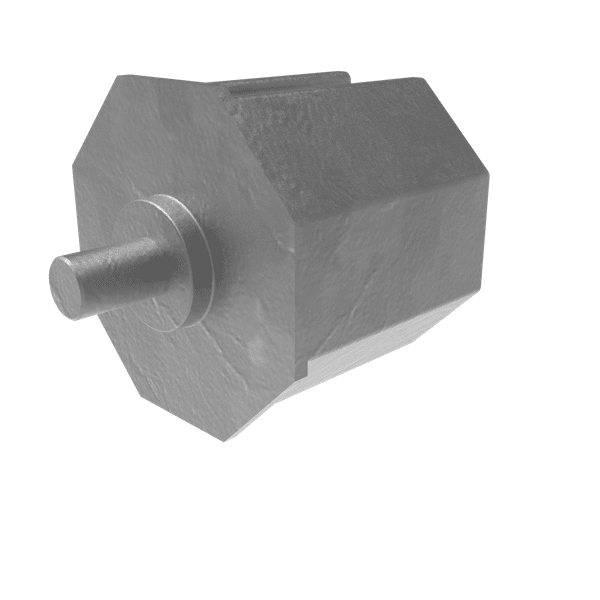 70 mm Alüminyum Kepenk Boru Başı Pimli
