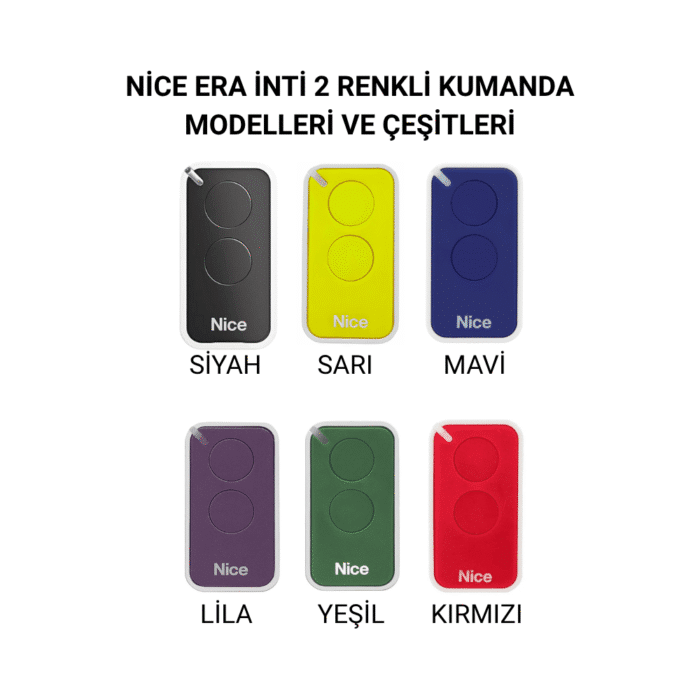 Nice Era İnti Kumanda Fiyatları, Modelleri Ve Çeşitleri