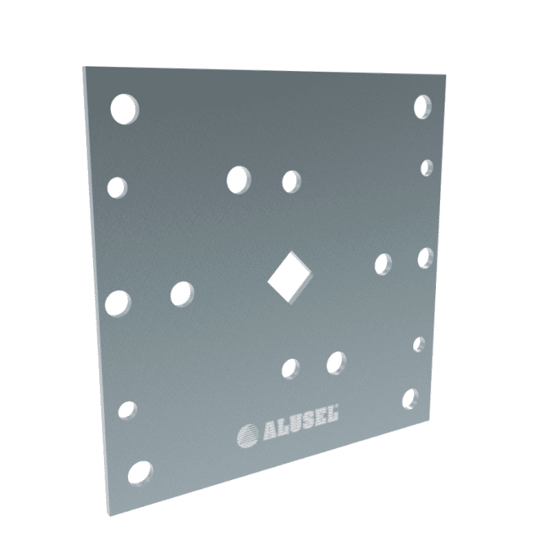 100X100 Mm Tüp Motor Yatak Plaketi, 10Cm X 10Cm Otomatik Kepenk Tüp Motor Plaketi, Otomatik Kepenk Tüp Motor Plaketi
