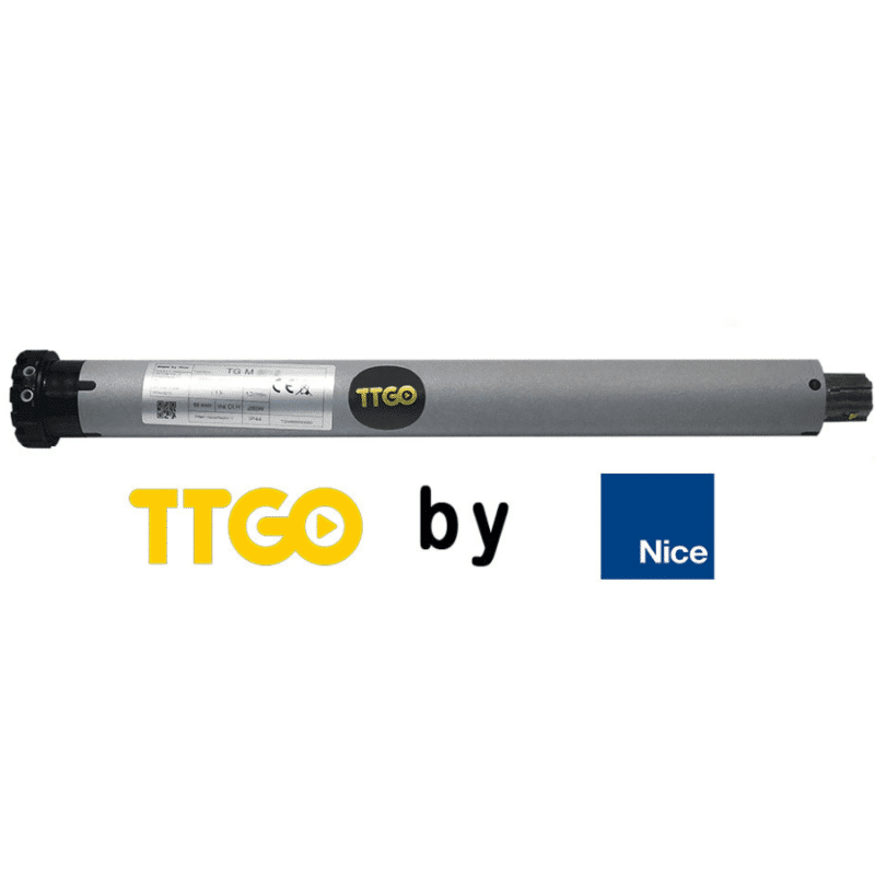 Nice TTGO 18 NM 17 RPM Düz Panjur Motoru, Nice TTGO TGM 18 NM 17 RPM Düz Tüp Motor (Alıcısız Standart)