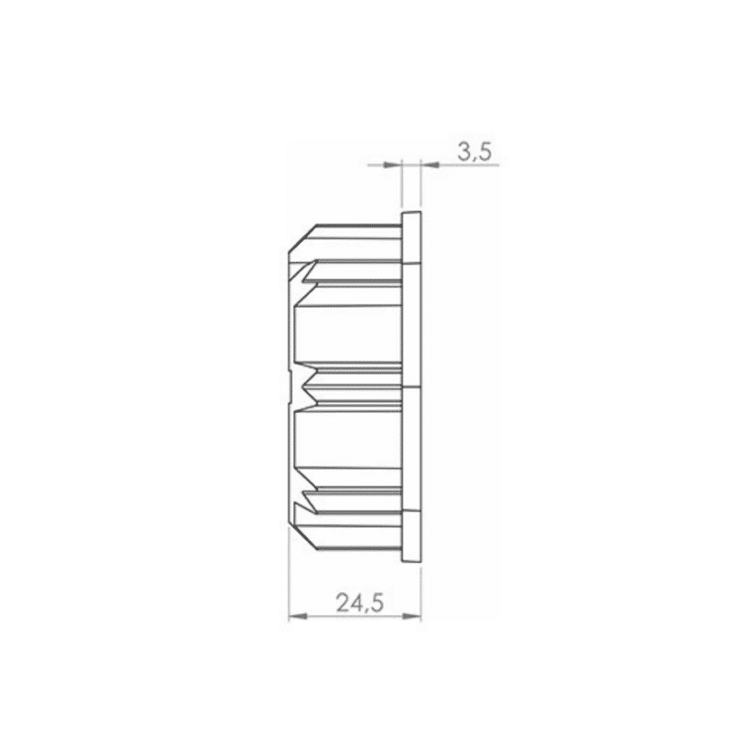 59 mm Tente Motoru Yıldız Switch Bileziği Çizim