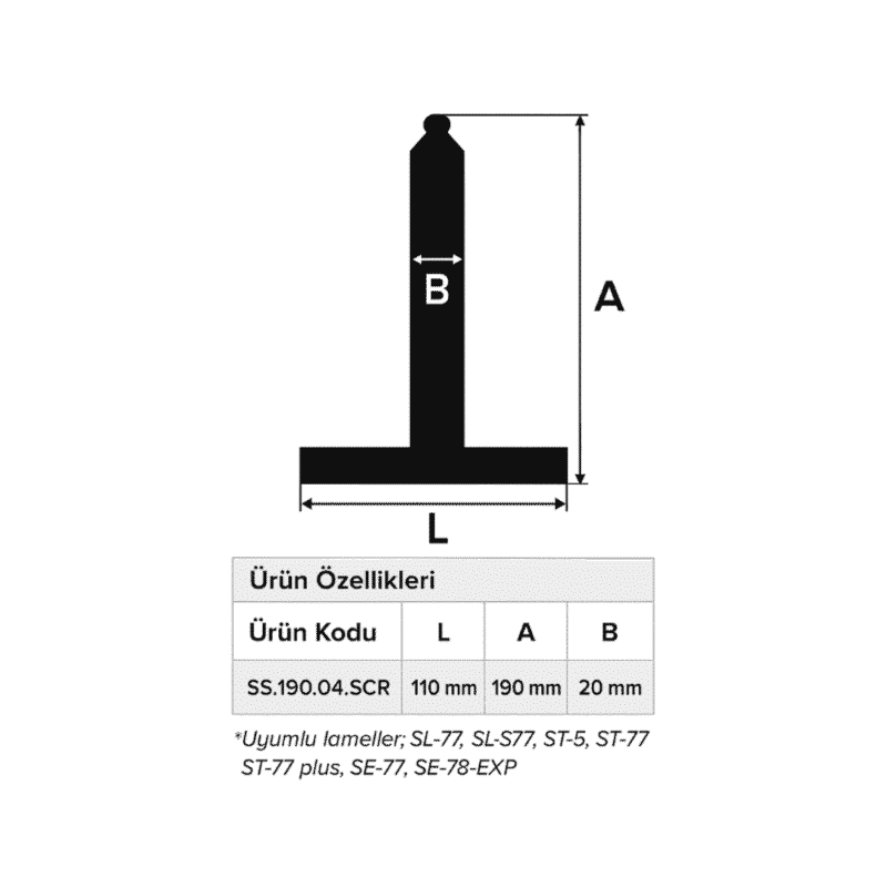 190 Mm Kepenk Çelik Askı (5 Adet) - Görsel 2