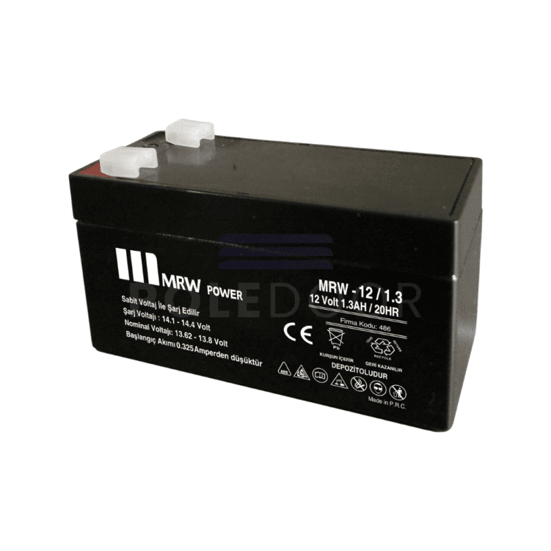 Otomatik Kapı Güç Kaynağı Aküsü - 12V/1.3Ah