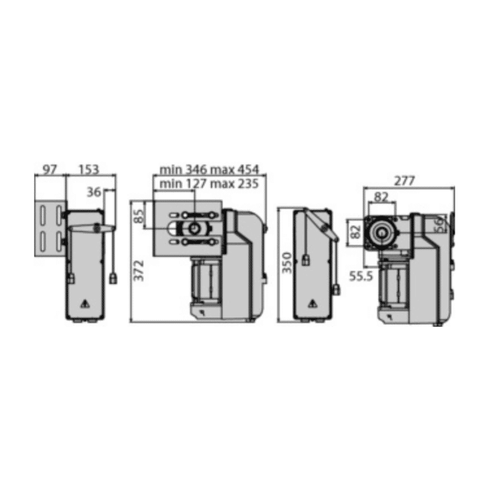 BFT PEGASO B CJA 625 – 230V Teknik Çizim