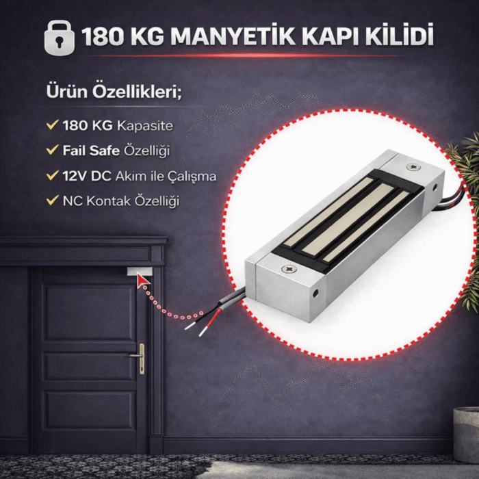 K 180 M elektromanyetik kapı kilidi