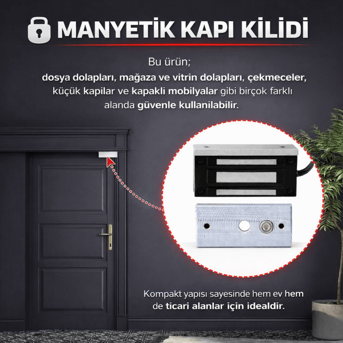 K 60M Elektromanyetik Kapı Kilidi