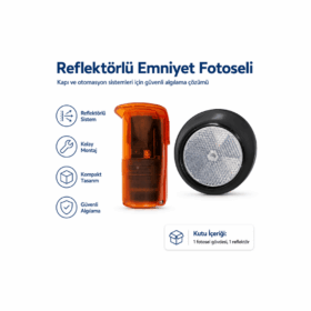 Pole Reflektörlü Emniyet Fotoseli (Reflektörlü Universal)